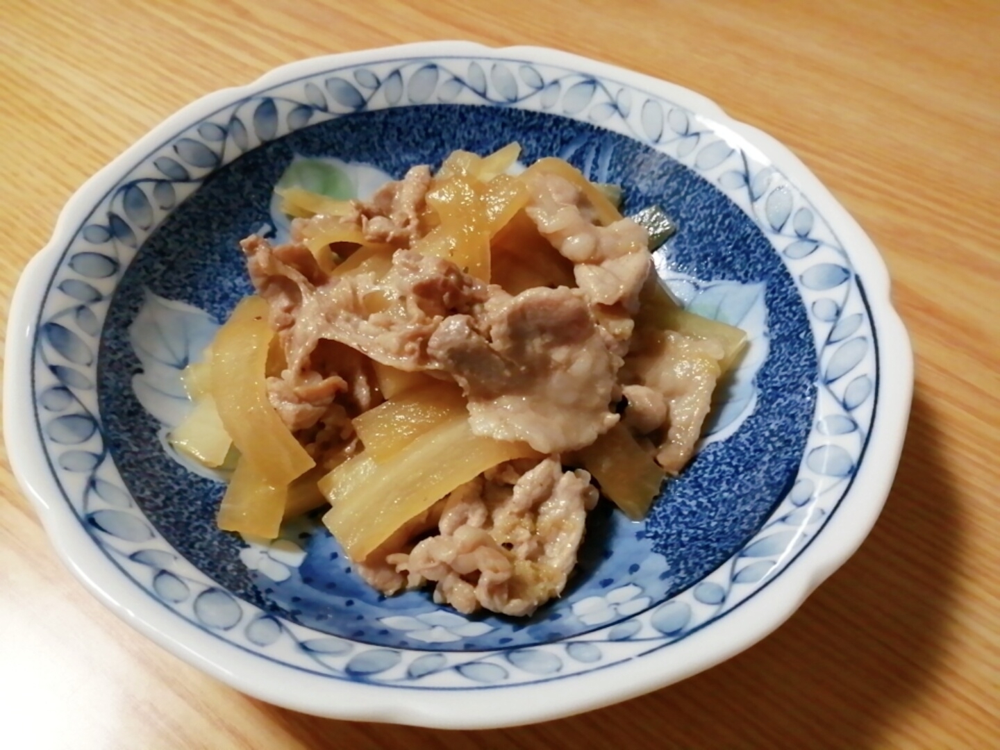 豚肉と大根の生姜風味炒め