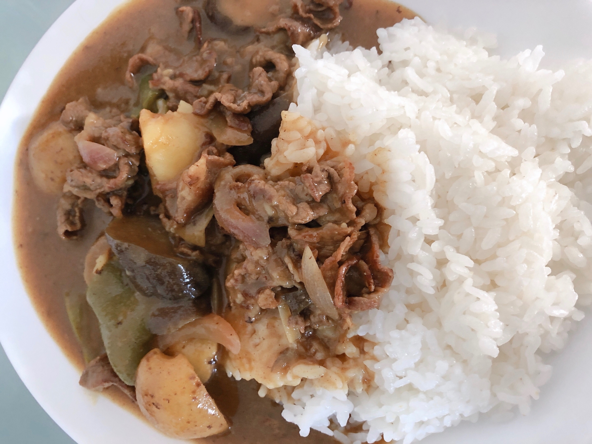 なすのごろごろカレー