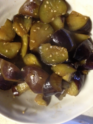 茄子の甘辛煮