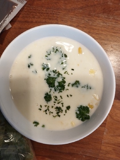レンジで作る！豆乳コーンスープ