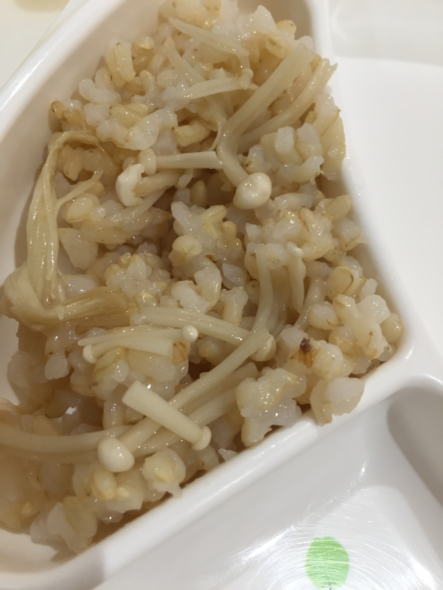 えのきの玄米たきこみご飯！