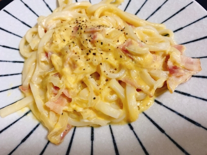 パスタを茹でる手間がないので簡単に出来ました^ ^
美味しかったです♪