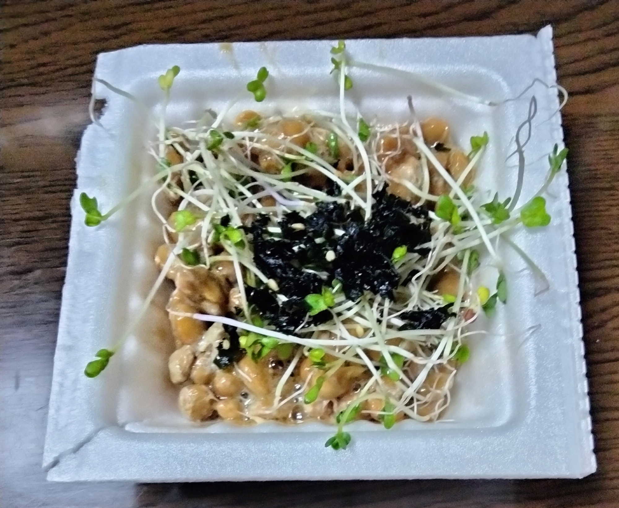 納豆アレンジ スプラウト&ソフトふりかけしそわかめ