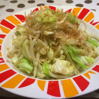 キャベツともやしの温野菜