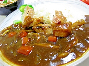 いつものカレーが変身！ガーリックチキンカレー♪