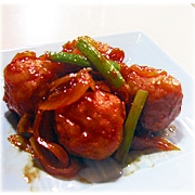 ❤鶏団子のケチャップ醤油炒め❤