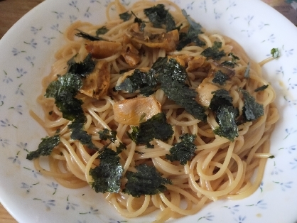 いつもホヤは酢の物で食べていましたが、和風パスタ、美味しかったです。ありがとうございました！