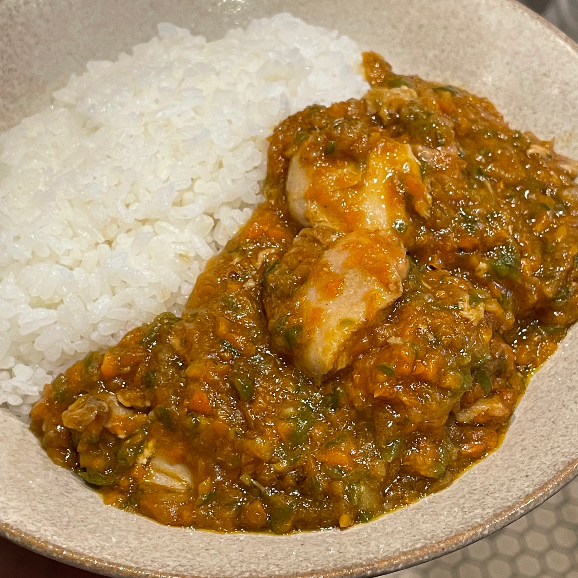 やさいがもりもり食べられるチキンカレー◎