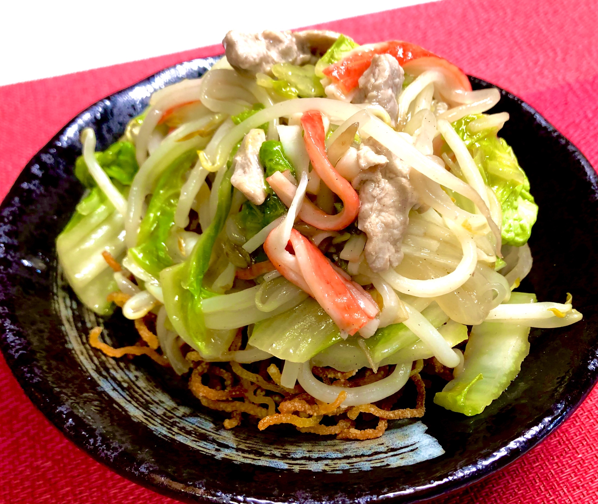 あんかけ揚げそば❤️野菜たっぷり揚げ焼きそば