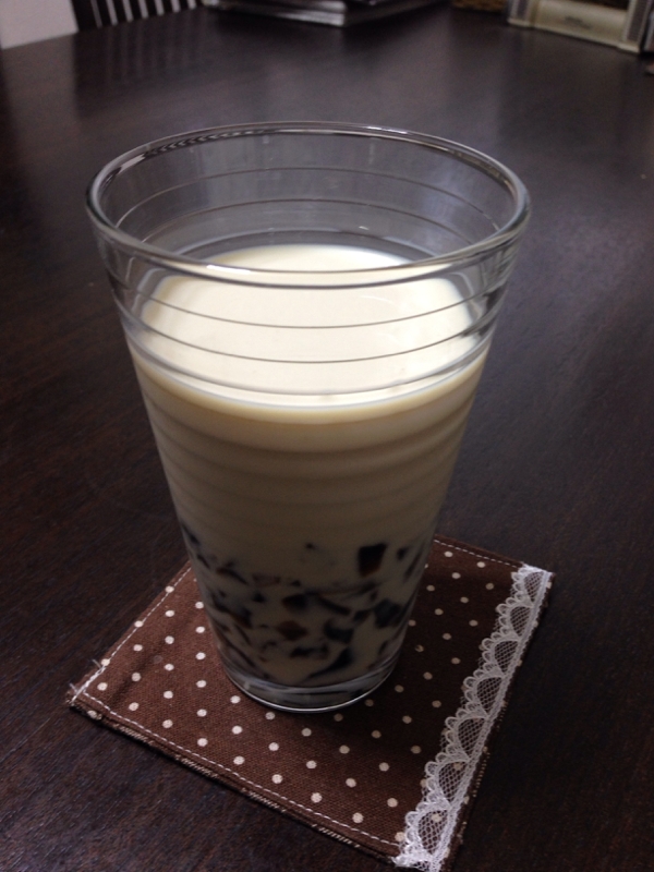 コーヒーゼリー&生姜豆乳ドリンク