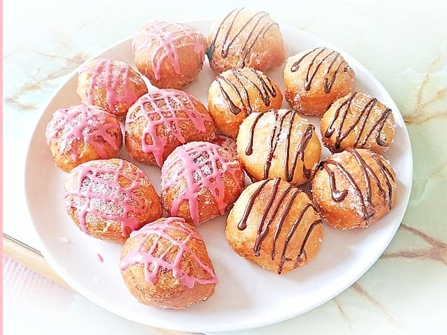 スタンドミキサーで!チョコ&ラズベリードーナツ♪