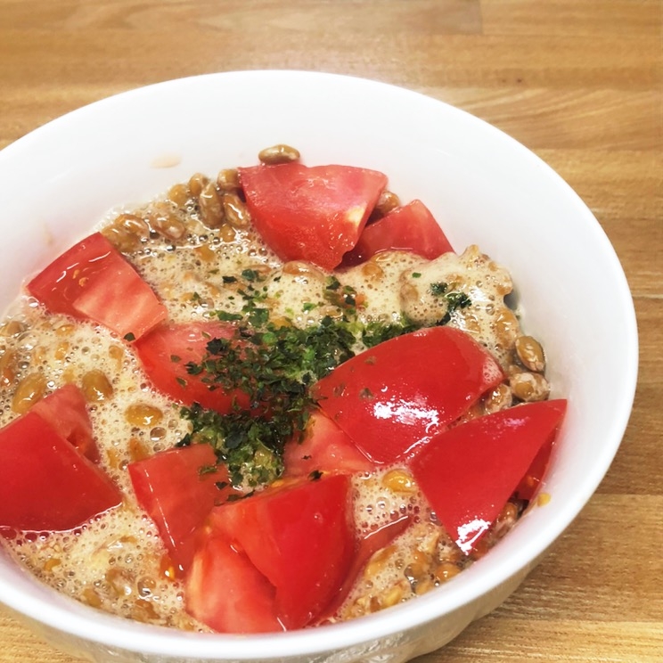 納豆とトマトのさっぱり和え