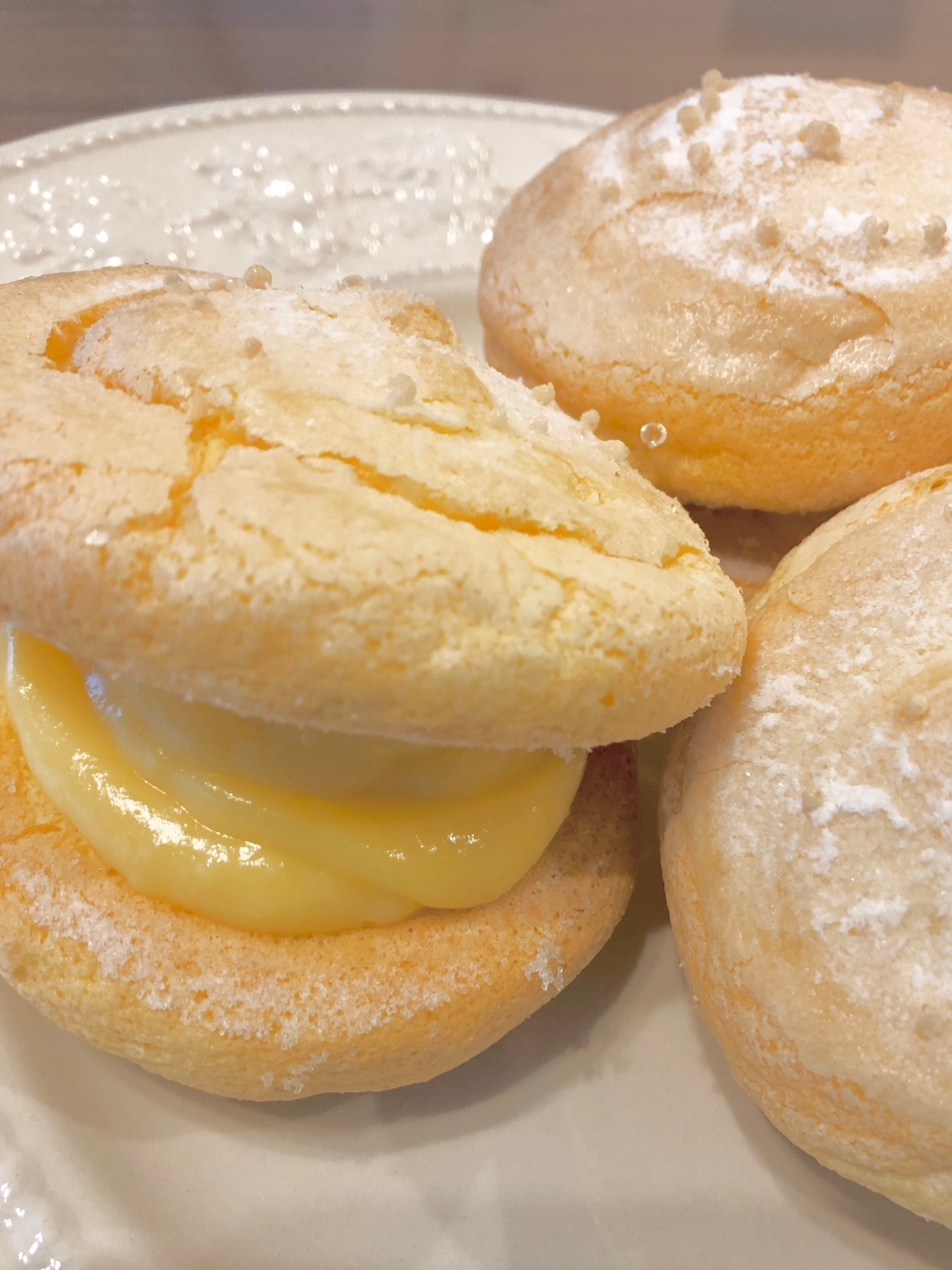 家にある材料でできる カスタードブッセ レシピ 作り方 By Rマム 楽天レシピ