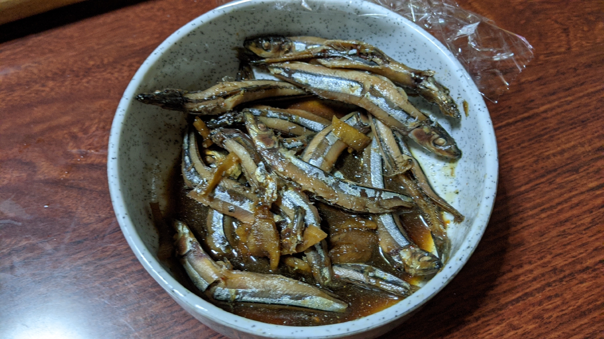4. きびなごの甘辛しょうが煮付け