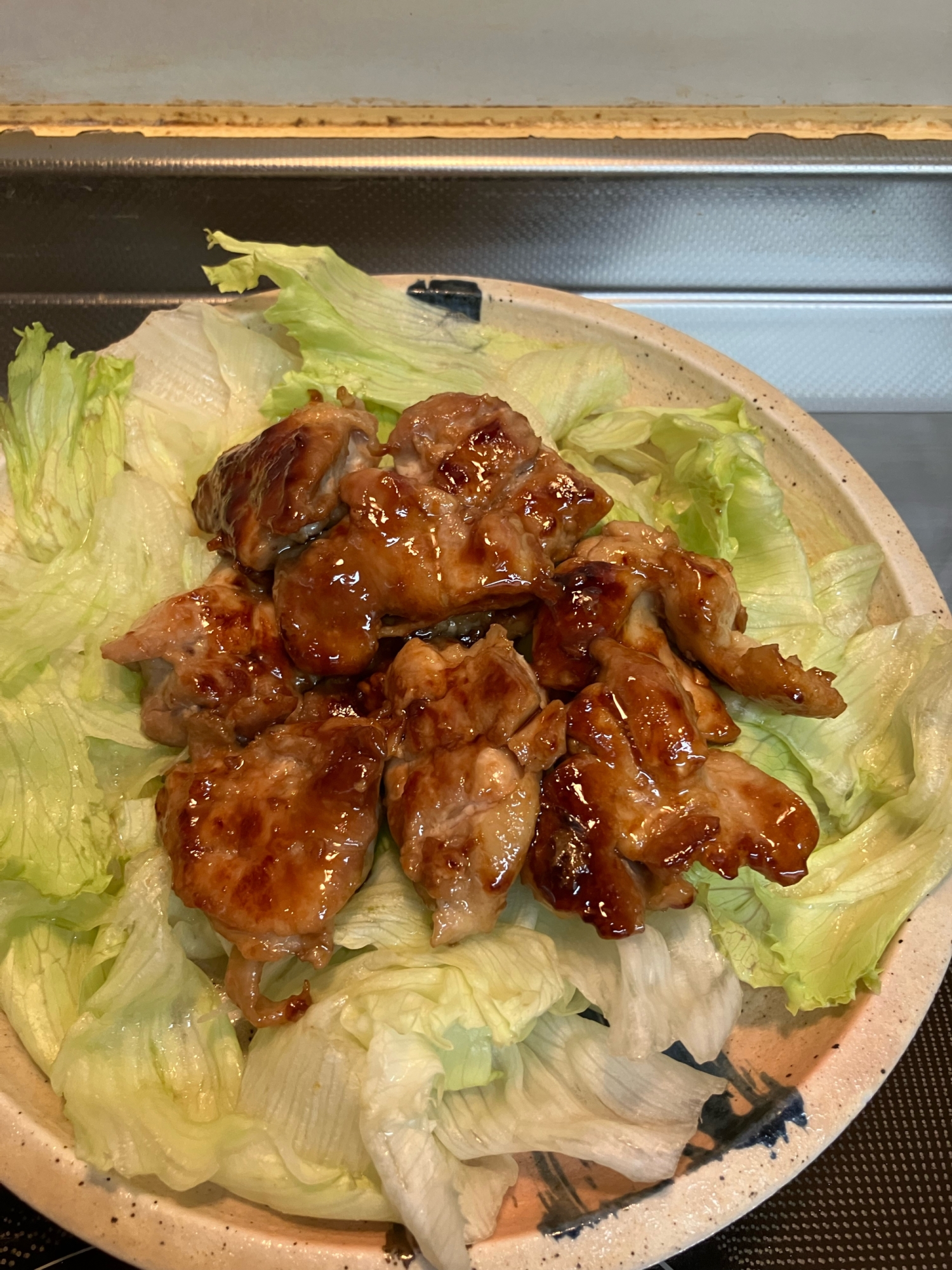 鶏肉の甘酢照り焼き^_^