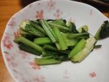 青菜炒め　小松菜バージョン