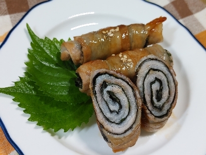 大葉と海苔の豚肉巻き