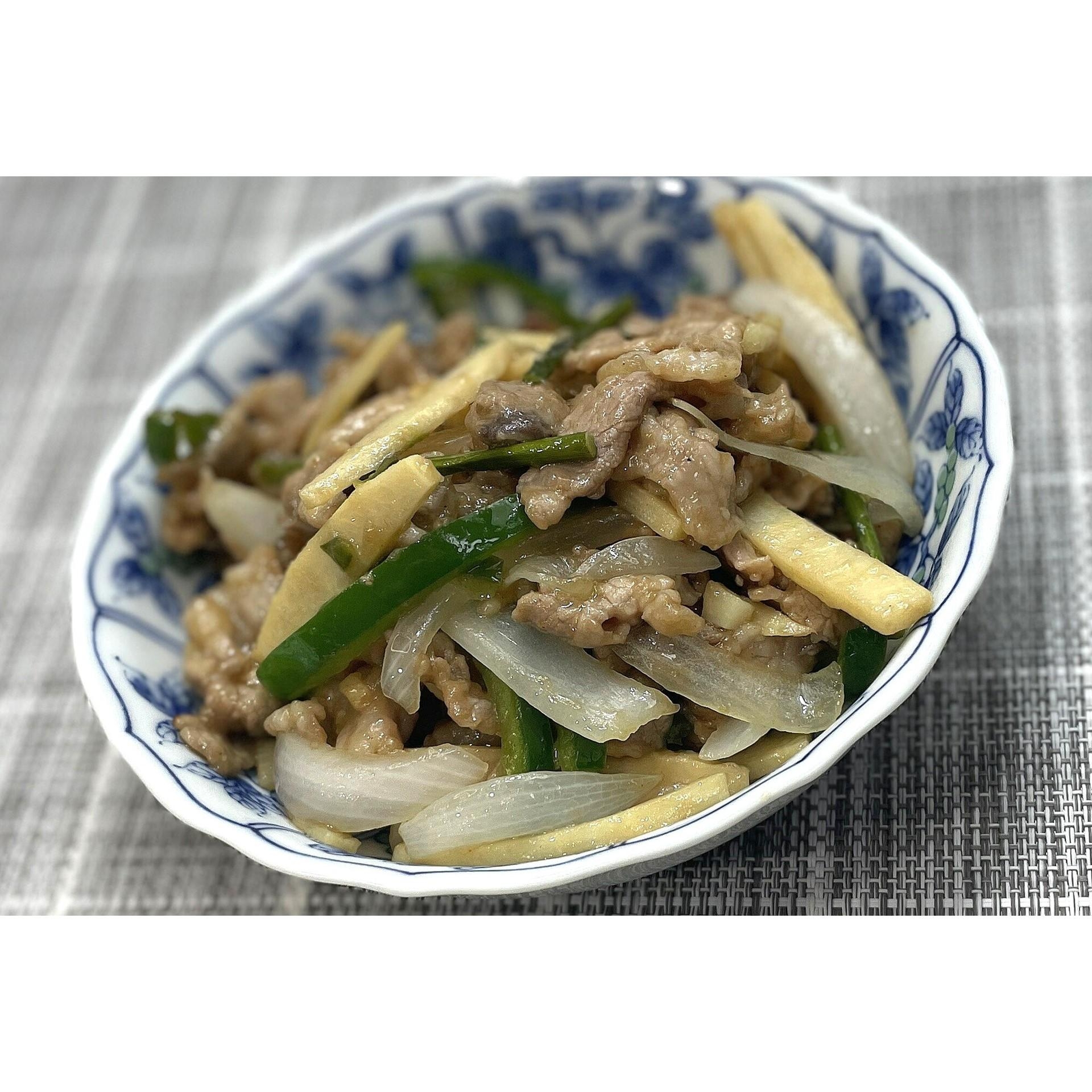 青椒肉絲風豚野菜炒め★動画あり★