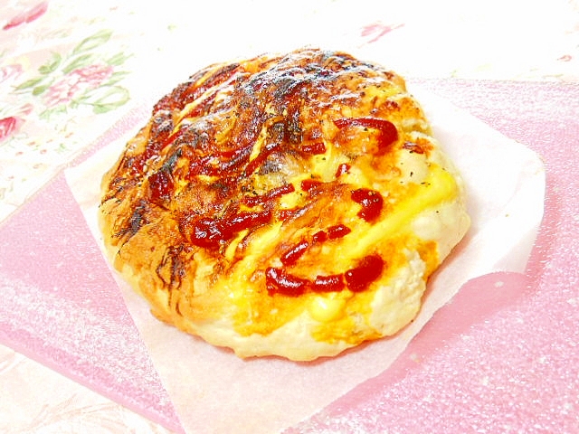 トースターで作ろ❤照り焼きチキンの簡単ピザ❤