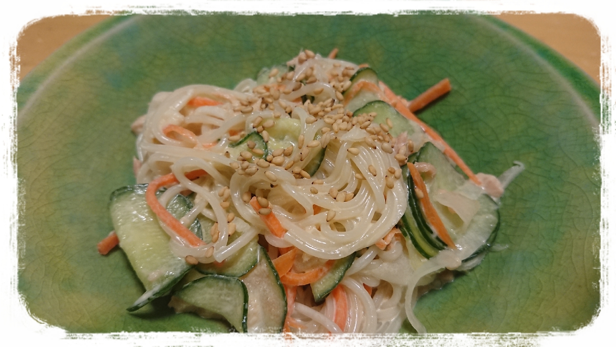 余った素麺の消費☆素麺サラダ