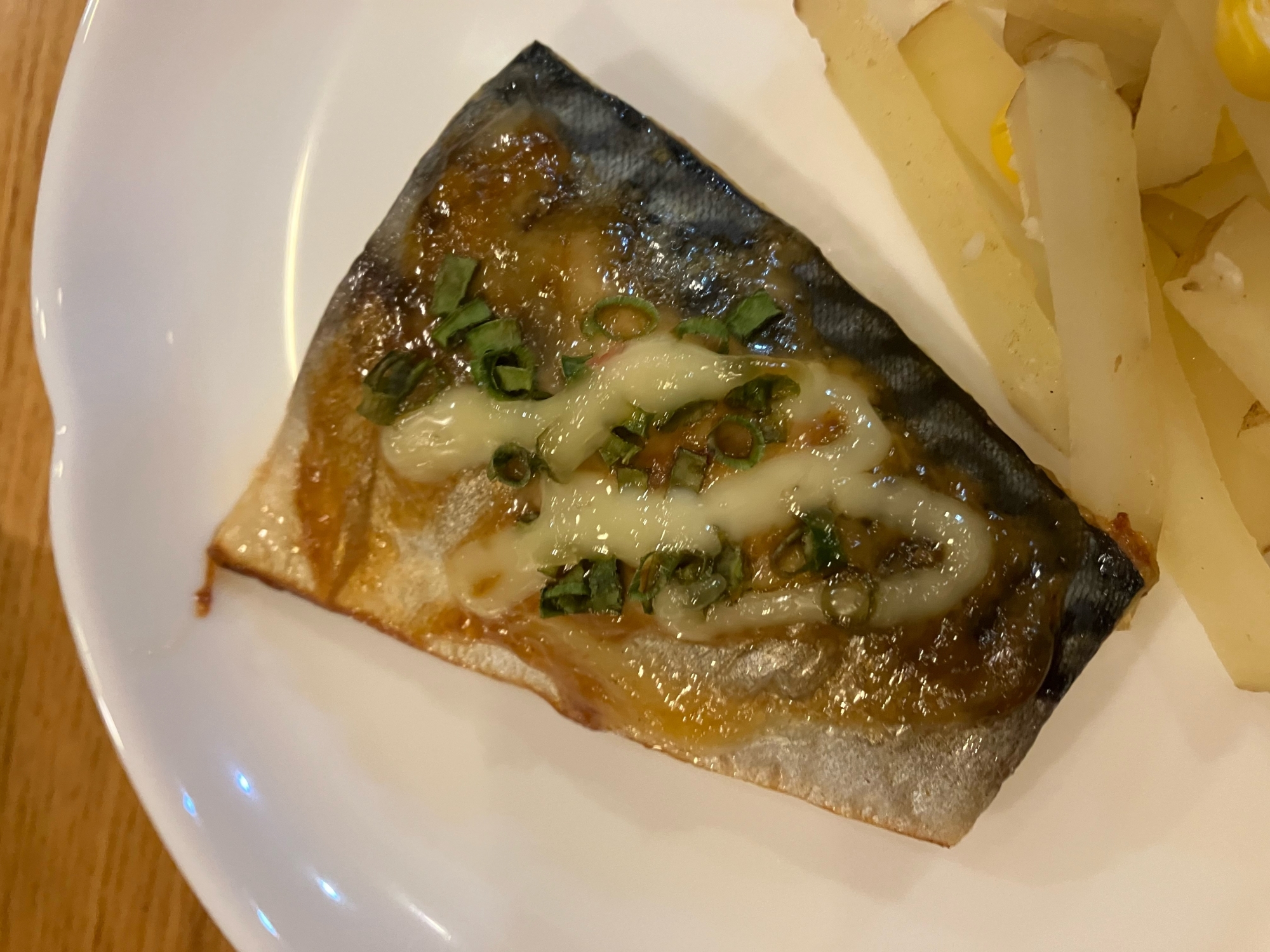 鯖のネギオイマヨ焼き