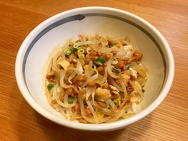 納豆もやし丼