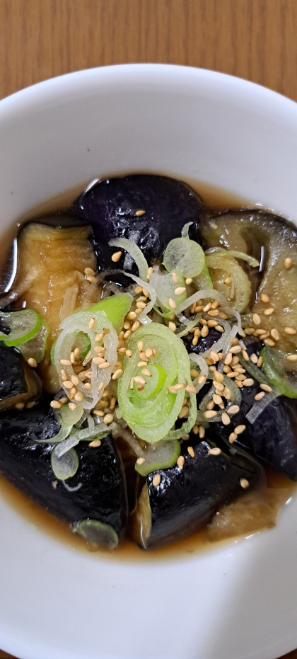 簡単!!冷凍揚げなすの煮浸し(^^)