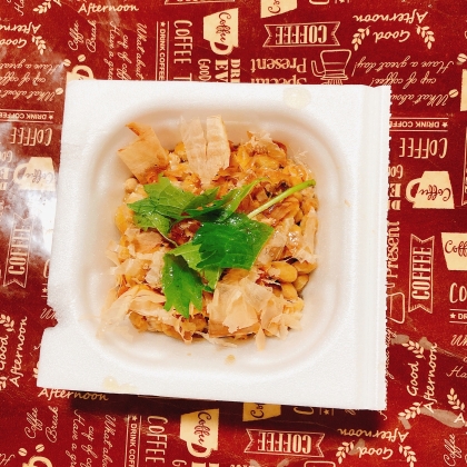 レバーの甘辛煮入り♪納豆