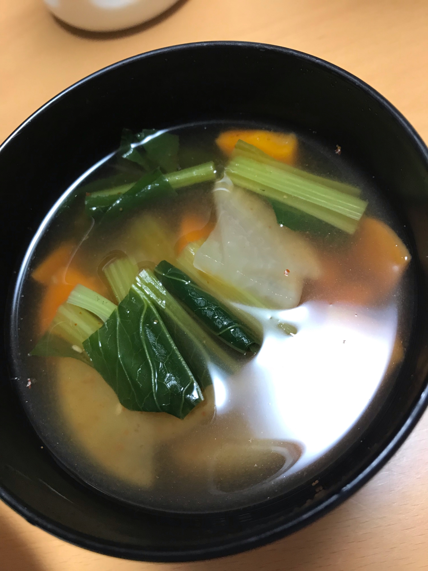 3色豆板醤スープ