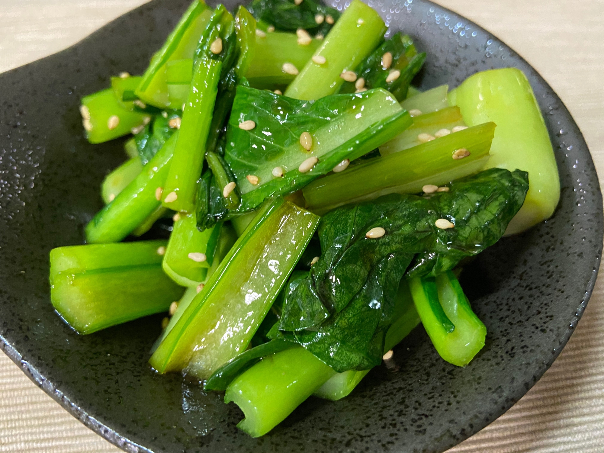 【弁当おかず】小松菜の簡単ナムル