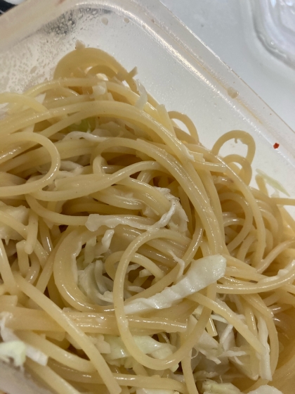 電子レンジで 7 分ペペロンチーノ（湯切り不要）