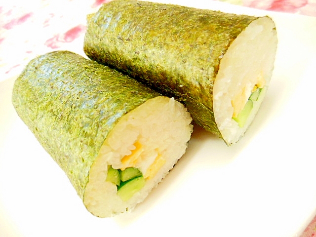 シンプルに❤胡瓜と卵のツナ生姜マヨネーズ寿司❤