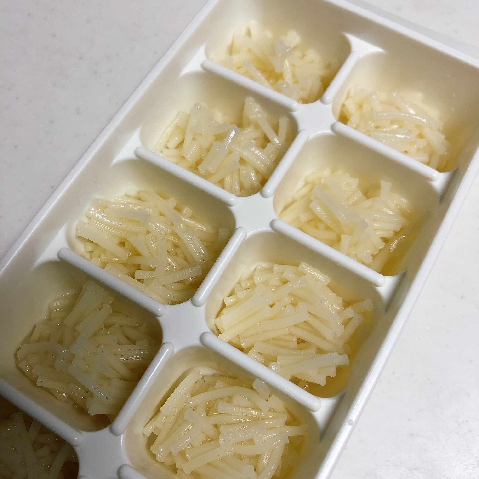 離乳食用そうめんの冷凍保存