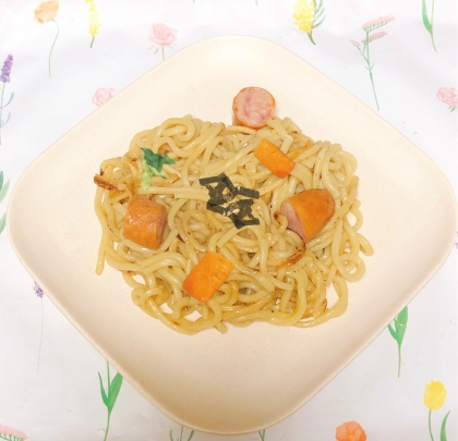 時短ᕷ*野菜たっぷりチャーシュー塩焼きそばꕤ୭*
