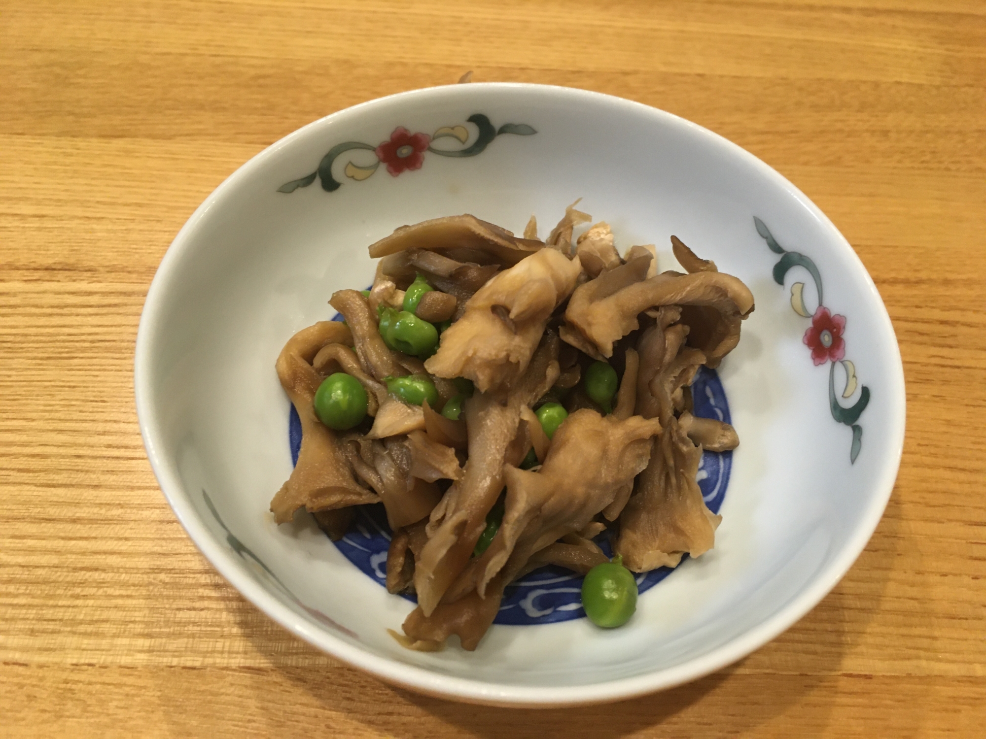 【レンジ調理】舞茸とえんどう豆の和えもの