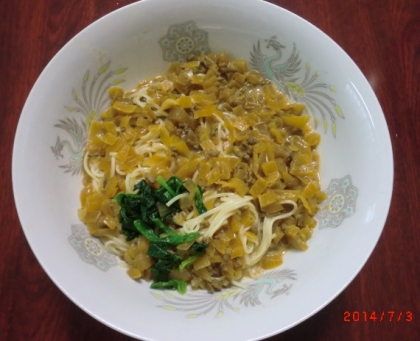 玉ねぎをプラスＩＮ☆チンゲン菜がなかったのでほうれん草で代用♪坦々麺、凄く美味しかったです！！素敵なレシピに感謝です★