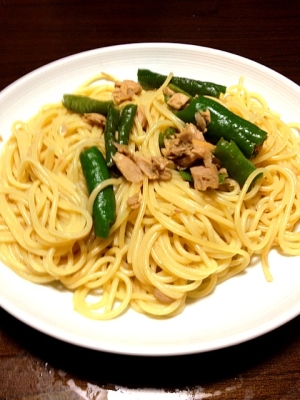 和風！万願寺とうがらしとツナのあっさりパスタ