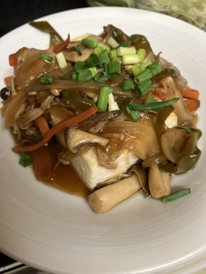 厚揚げの野菜あんかけ
