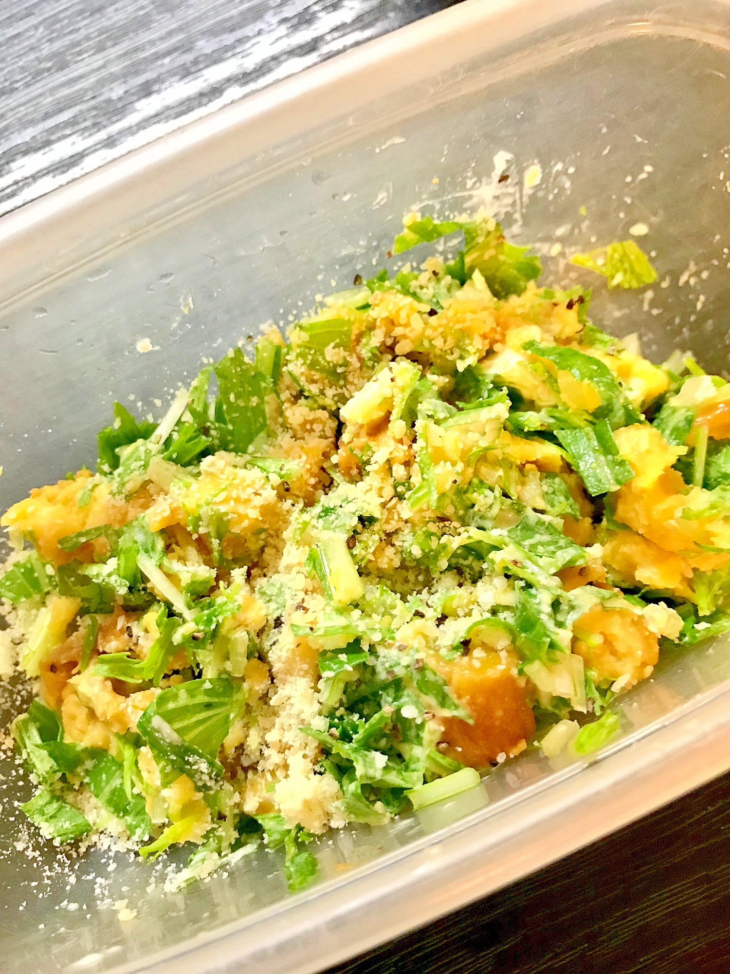 水菜入りポテトサラダ
