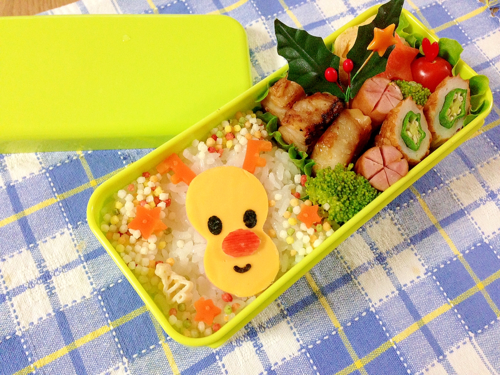 キャラ弁 クリスマス チーズｄｅトナカイさん弁当 レシピ 作り方 By Cherry05 楽天レシピ