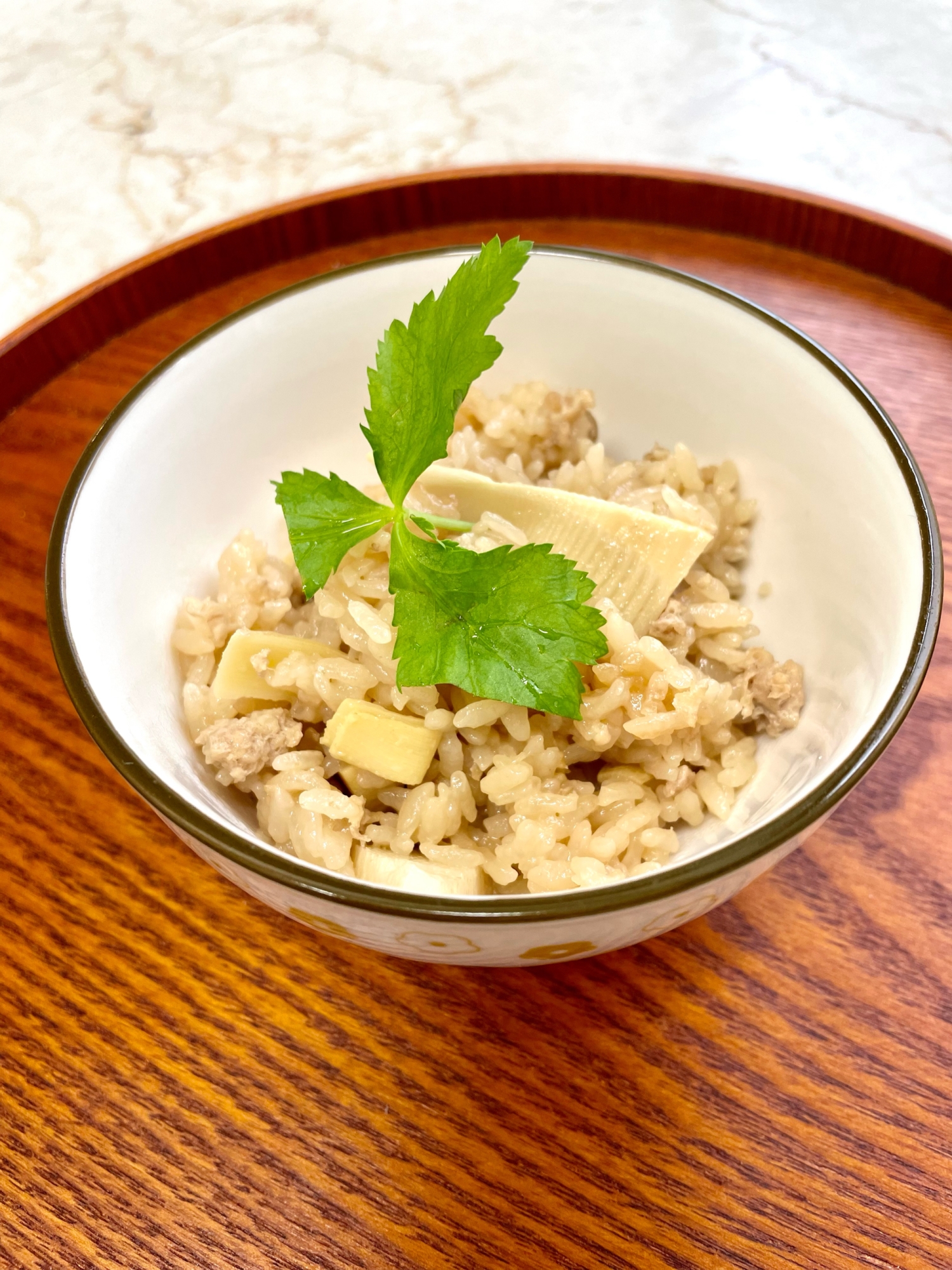 たけのこご飯★鶏ひき肉も加えて♪