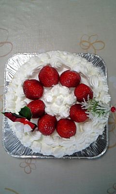 母の日にハートの苺ケーキで感謝❤