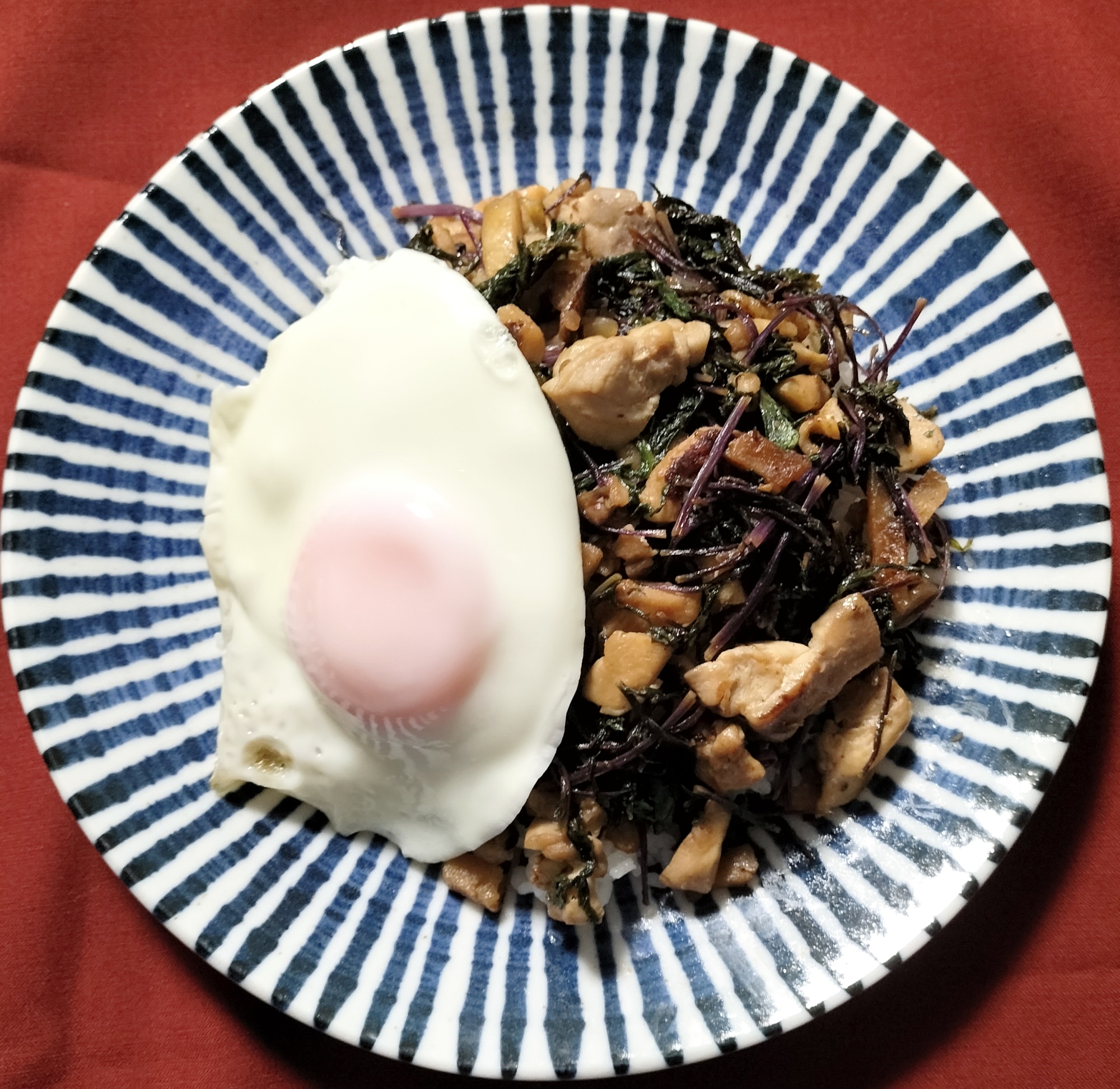 【うまい！】チキンと水菜のワンプレートご飯