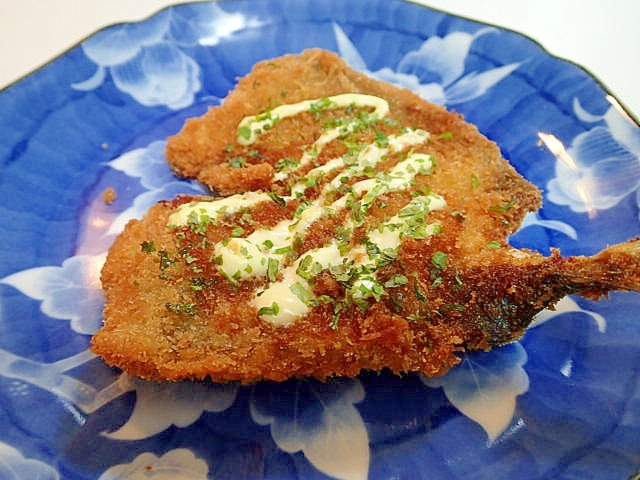 醤油 マヨ 青のりで 鯵フライのトースター焼き レシピ 作り方 By ぷ みぃまま 楽天レシピ