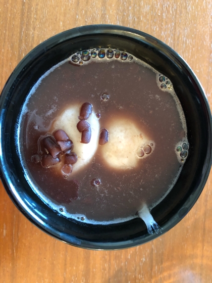 小豆缶を使った●餅入りぜんざい