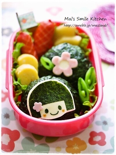 簡単キャラ弁 チーズdeおかっぱちゃん レシピ 作り方 By Mai Mai 楽天レシピ