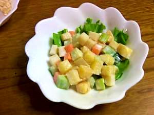 柿と野菜の甘酢漬けサイコロサラダ