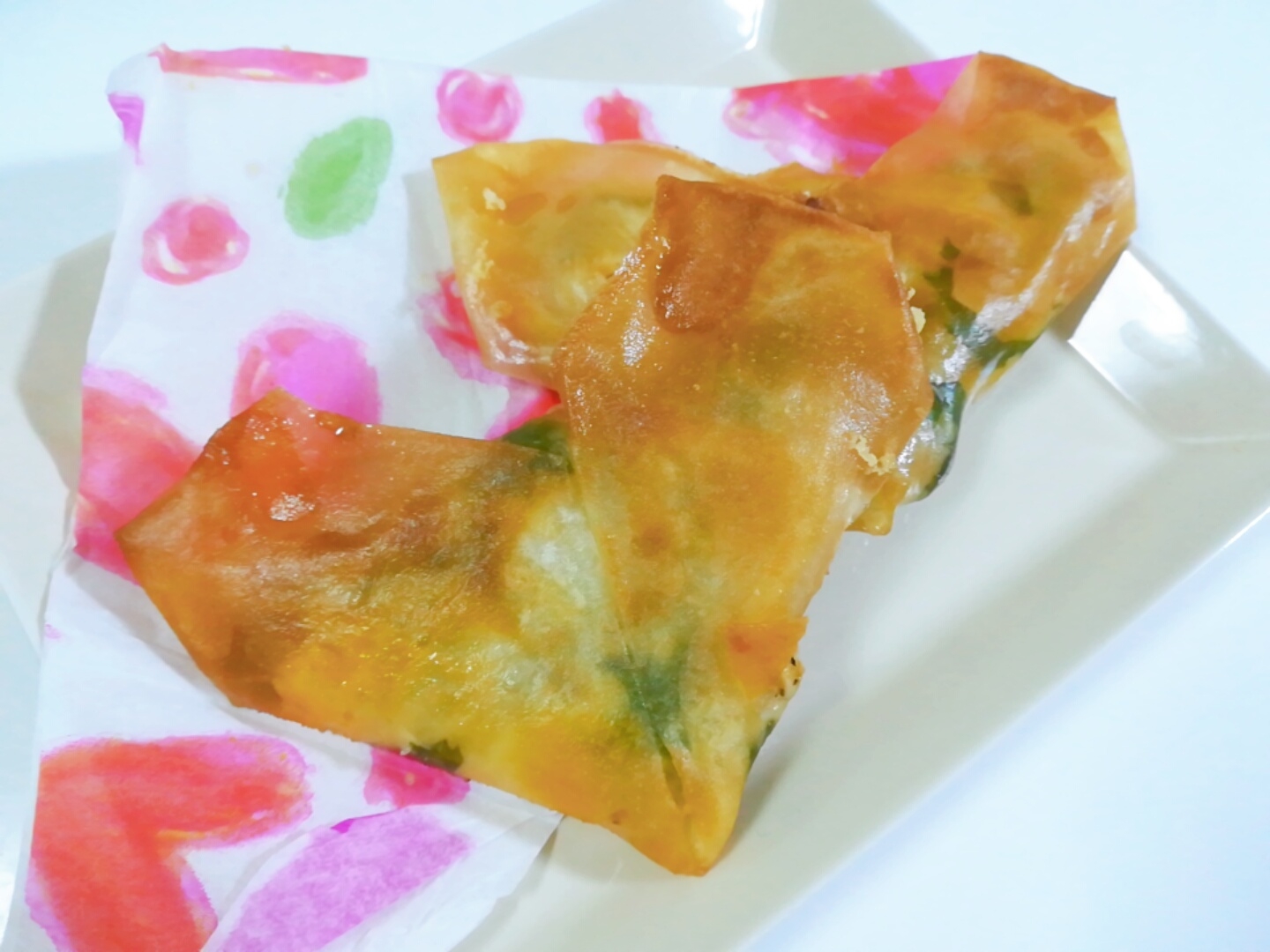 可愛い ハート春巻きの巻き方 レシピ 作り方 By Aya ちゃん 楽天レシピ