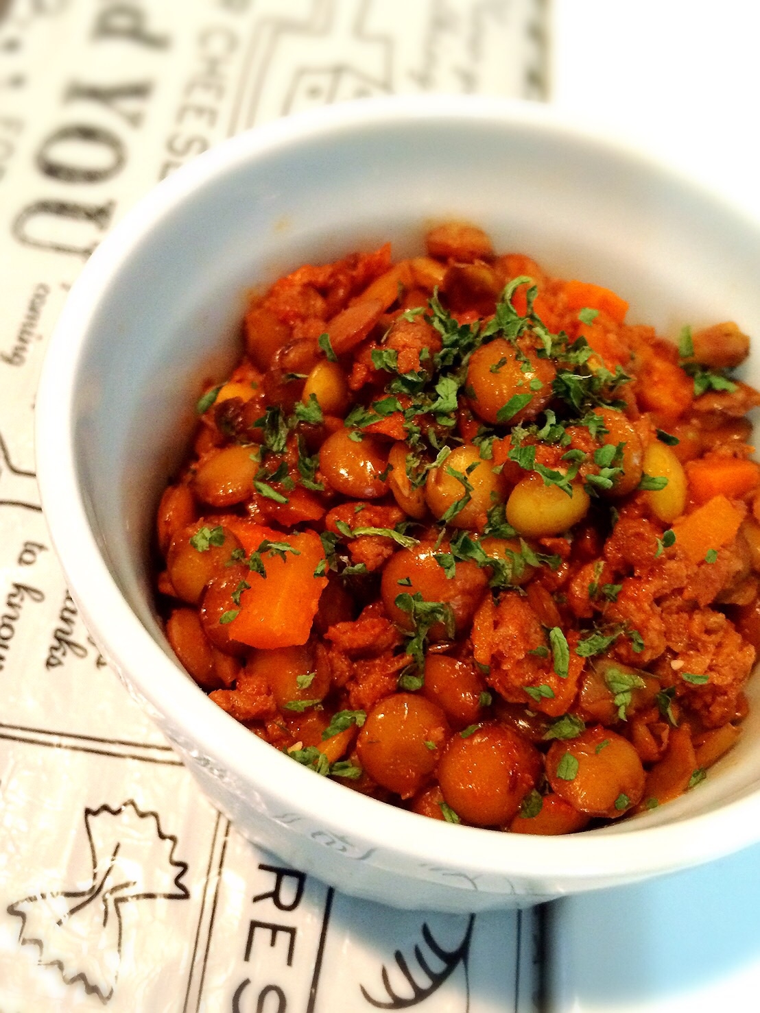 簡単 作り置きお弁当レシピ レンズ豆のトマト煮 レシピ 作り方 By よ さん 楽天レシピ