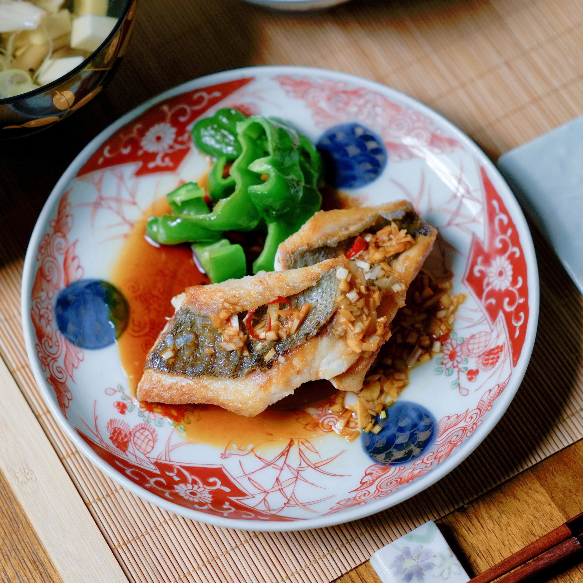 いさきのねぎしょうゆかけ【和食・主菜】